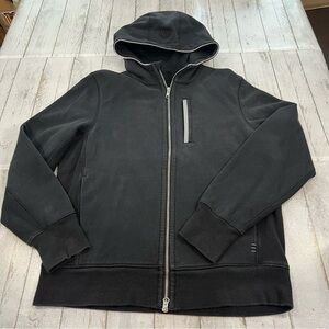 lululemon athletica Black Full-Zip Hooded Sweater